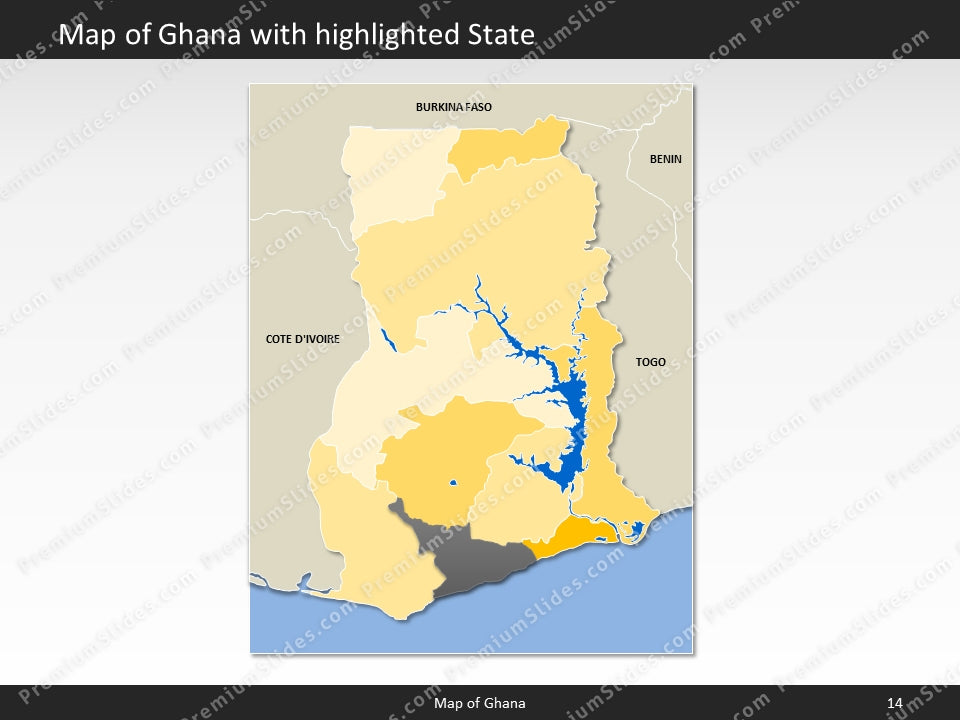 powerpoint map ghana