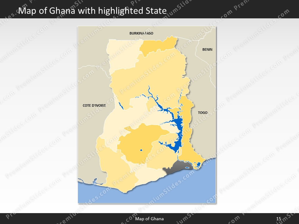 powerpoint map ghana
