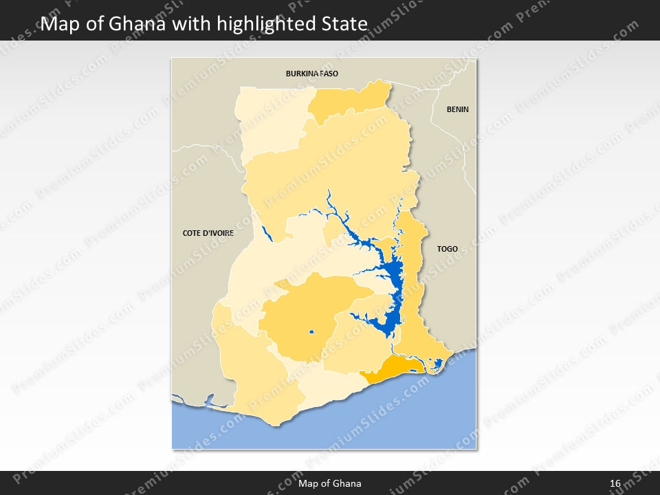 powerpoint map ghana