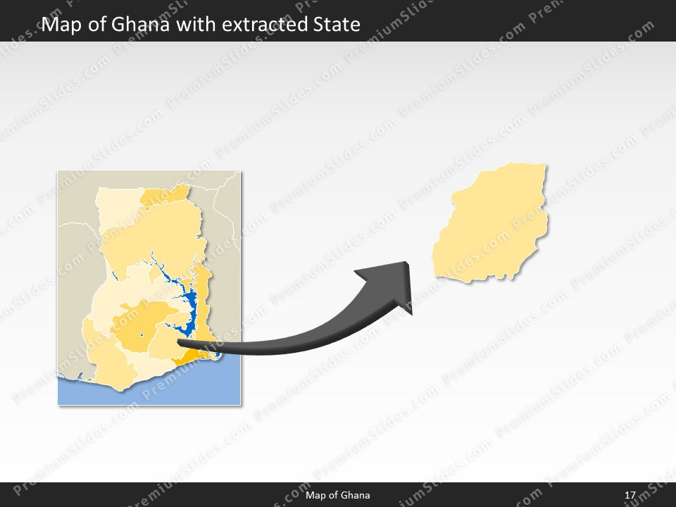 powerpoint map ghana