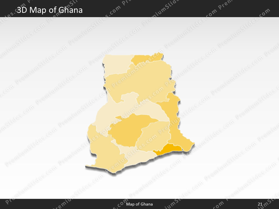 powerpoint map ghana