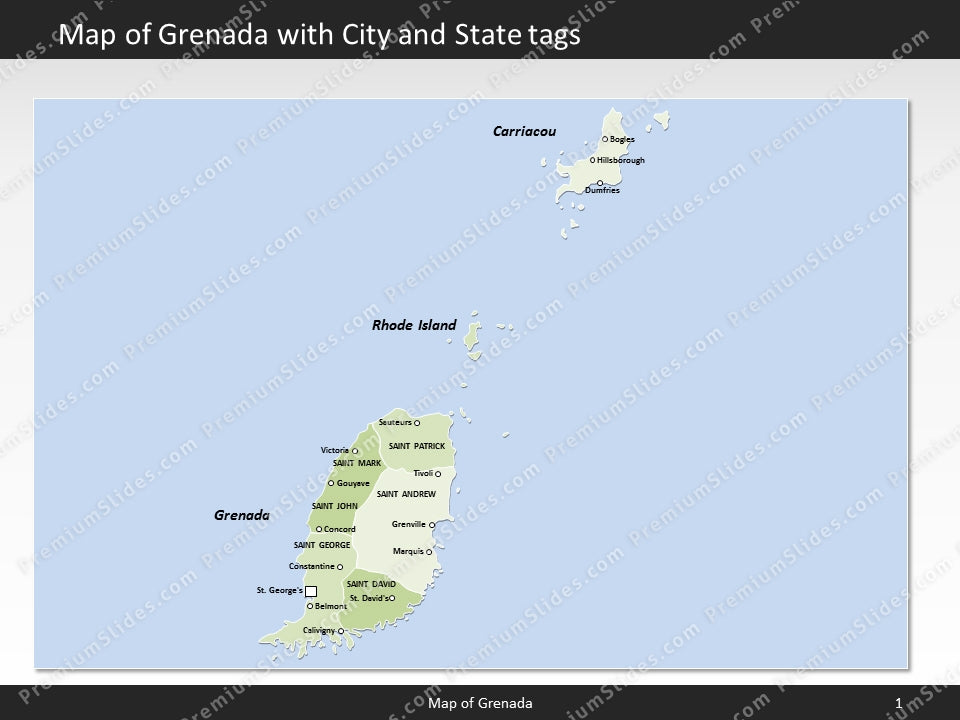 powerpoint map grenada