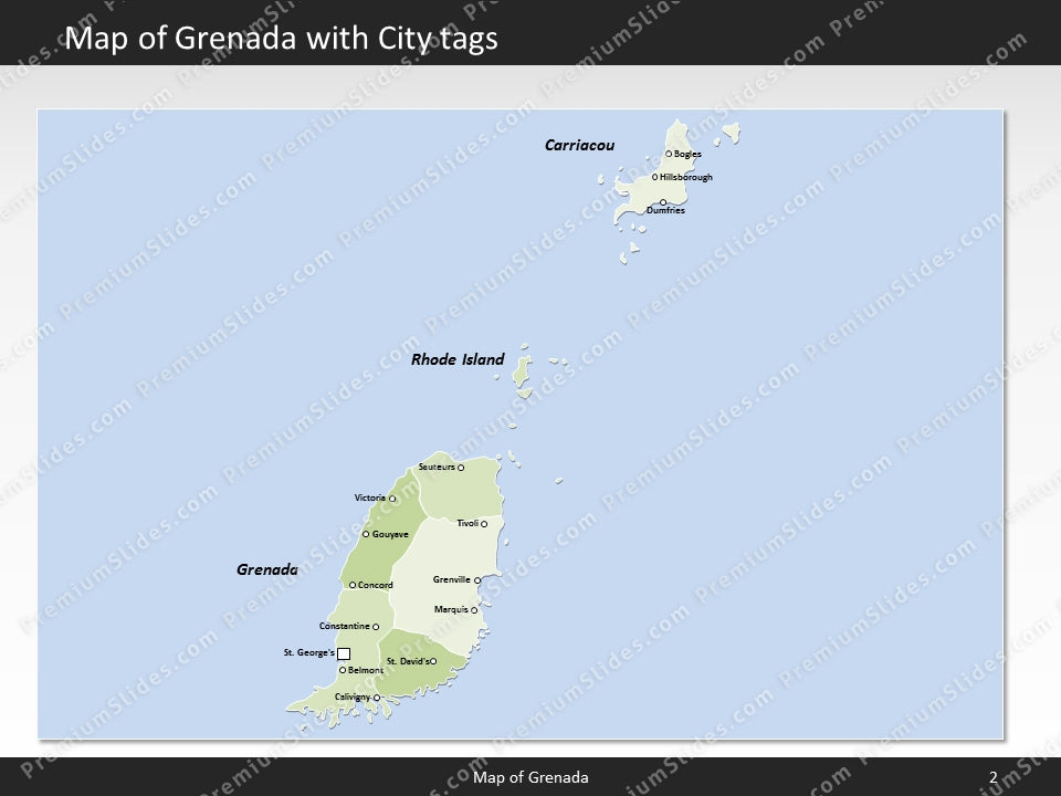 powerpoint map grenada