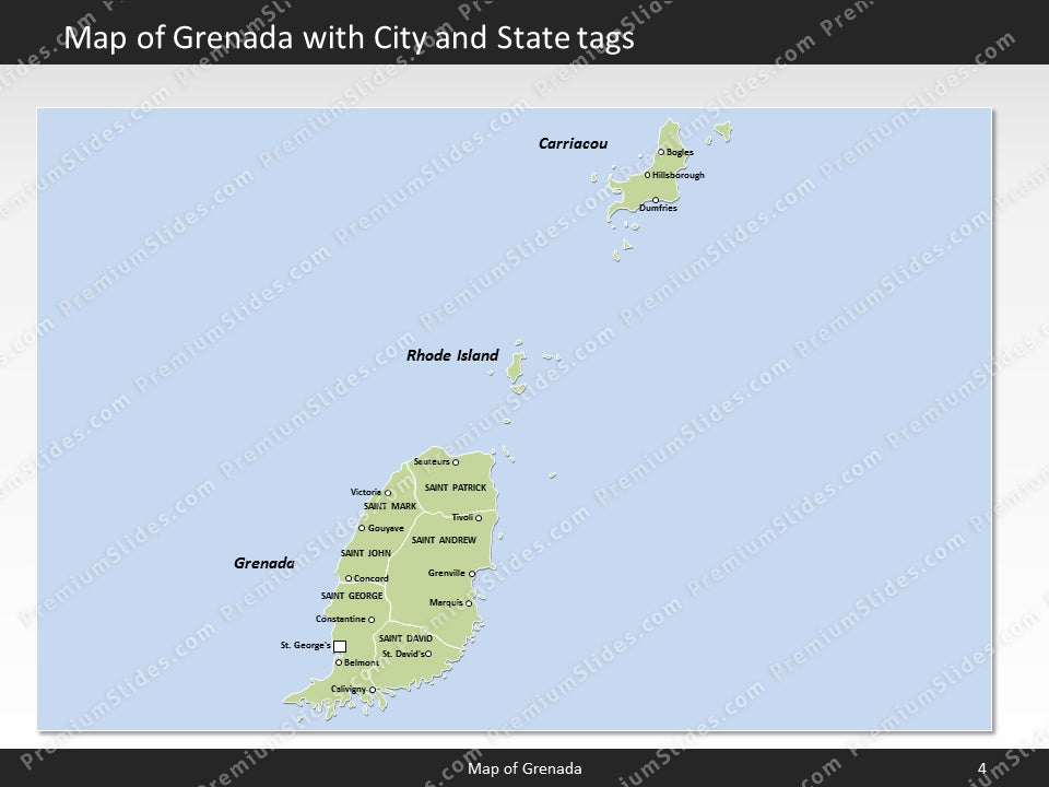 powerpoint map grenada