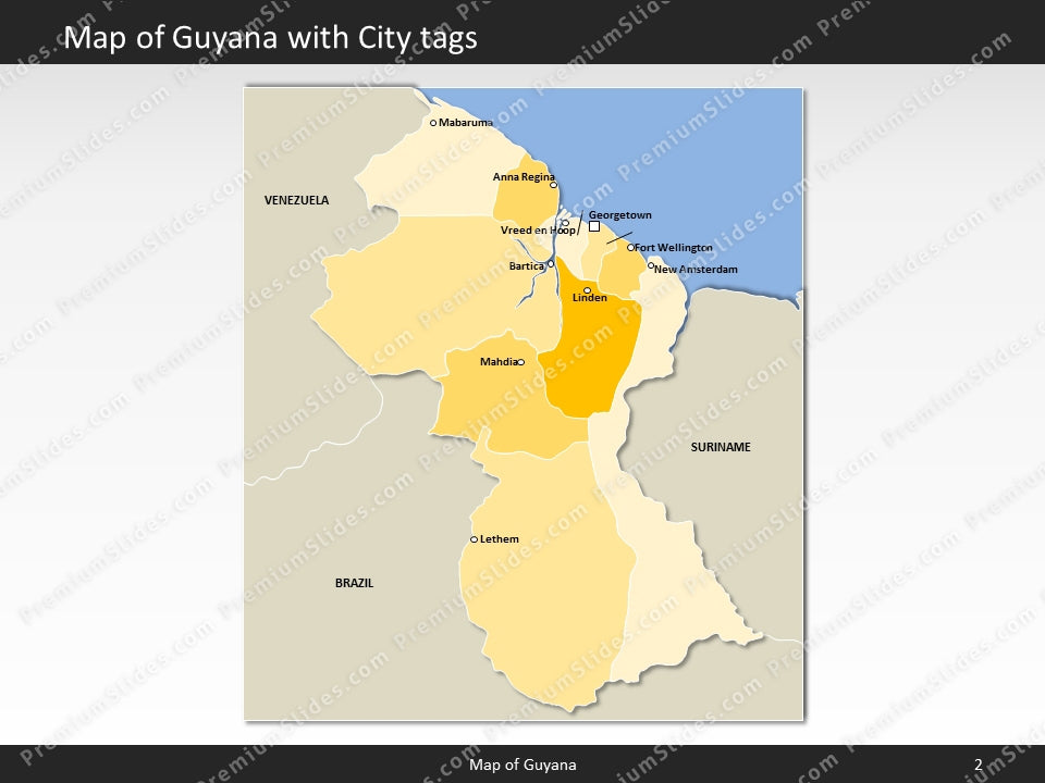 powerpoint map guyana