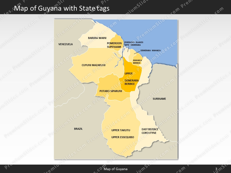 powerpoint map guyana