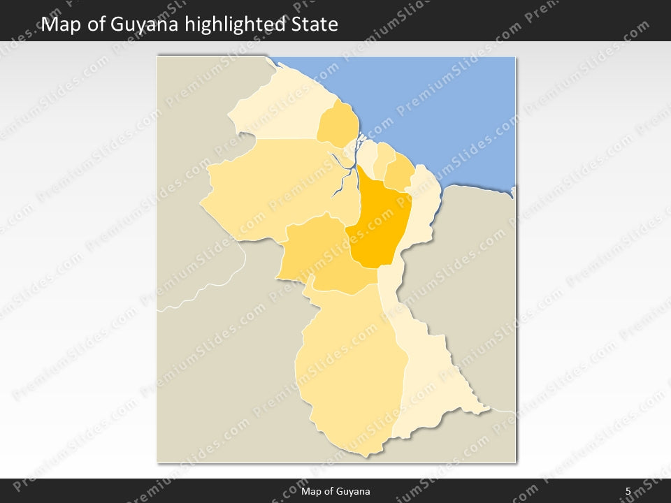 powerpoint map guyana