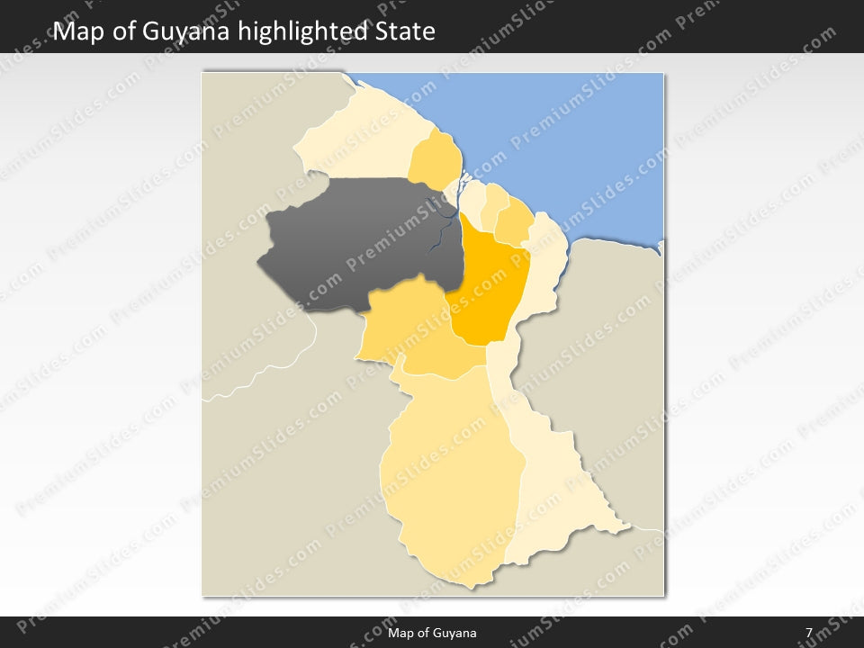 powerpoint map guyana
