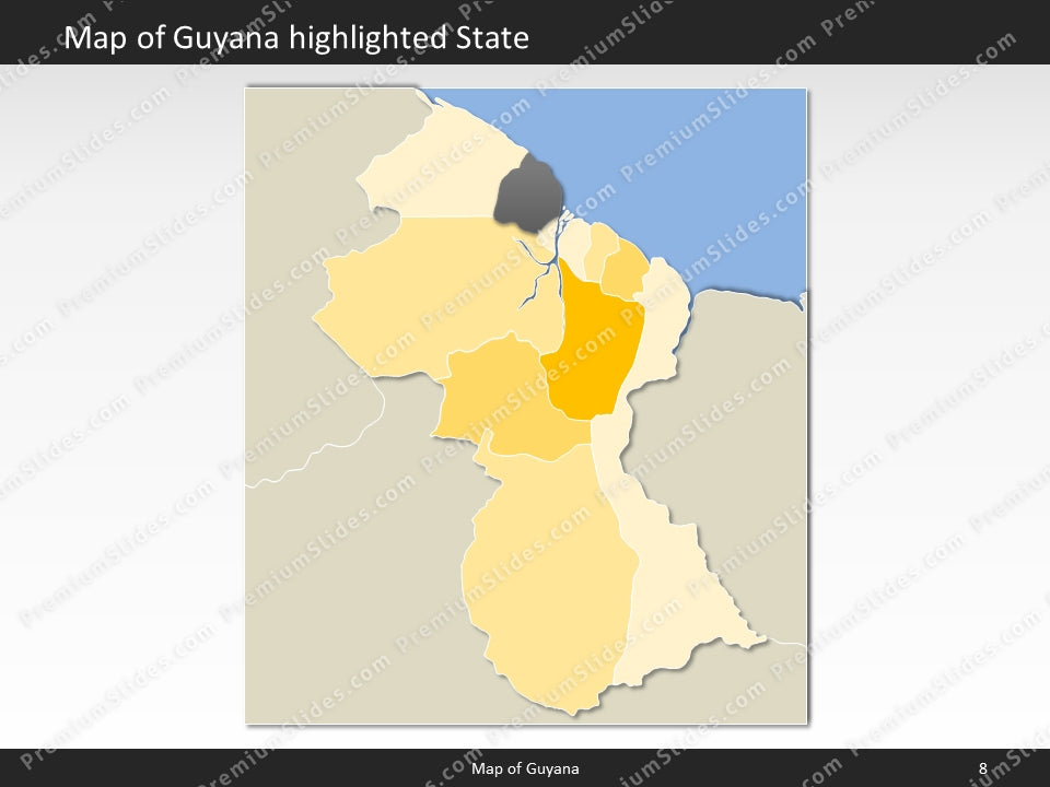 powerpoint map guyana