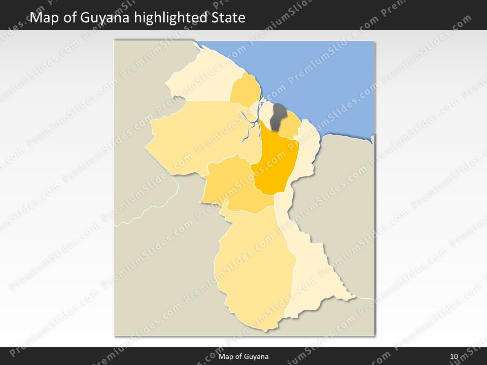 powerpoint map guyana