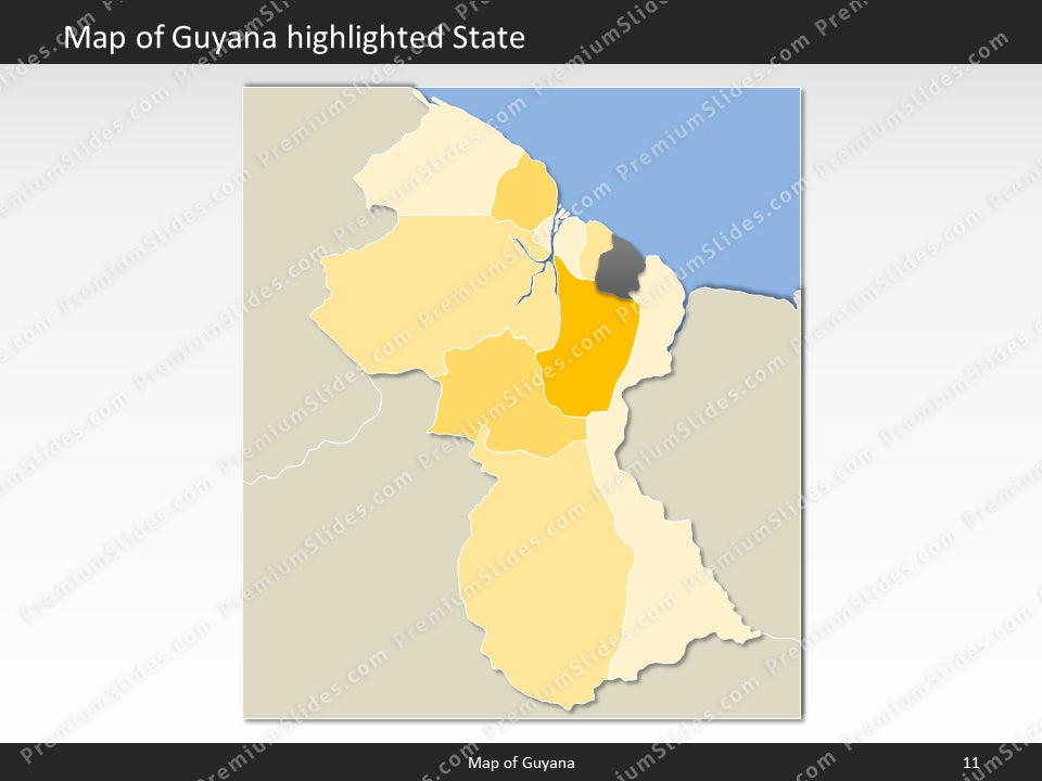 powerpoint map guyana