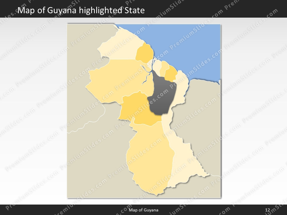 powerpoint map guyana