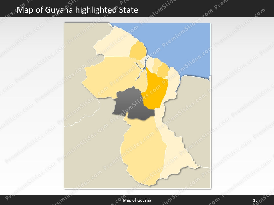powerpoint map guyana