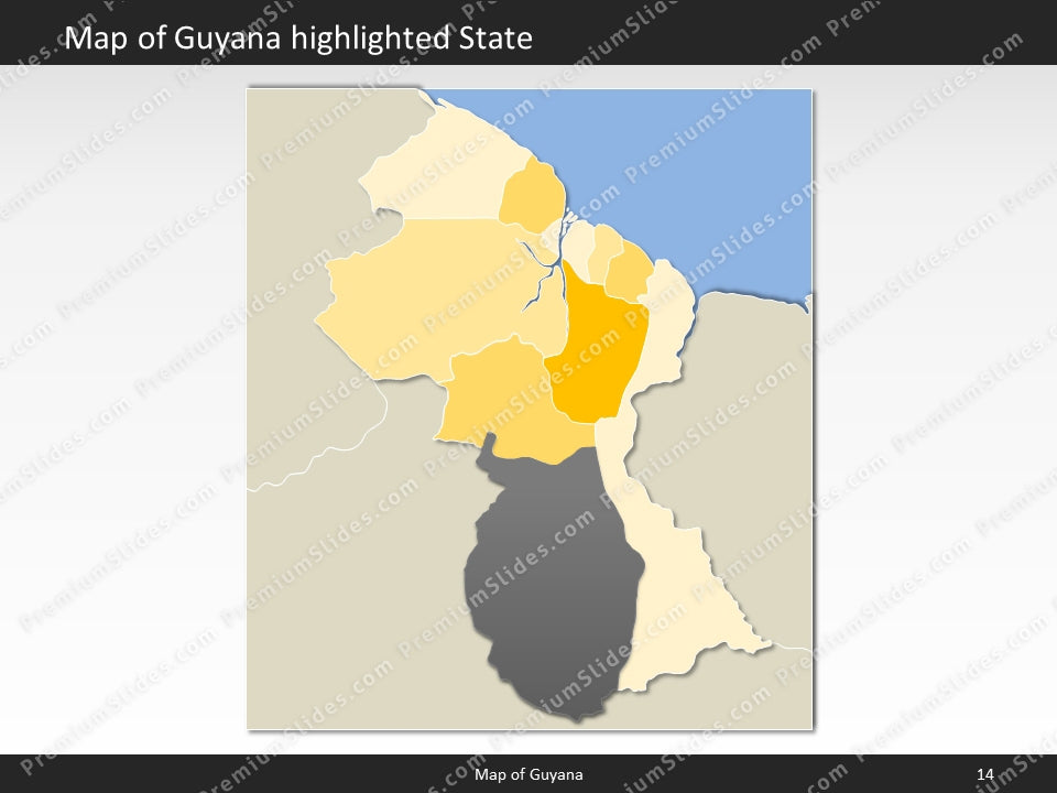 powerpoint map guyana
