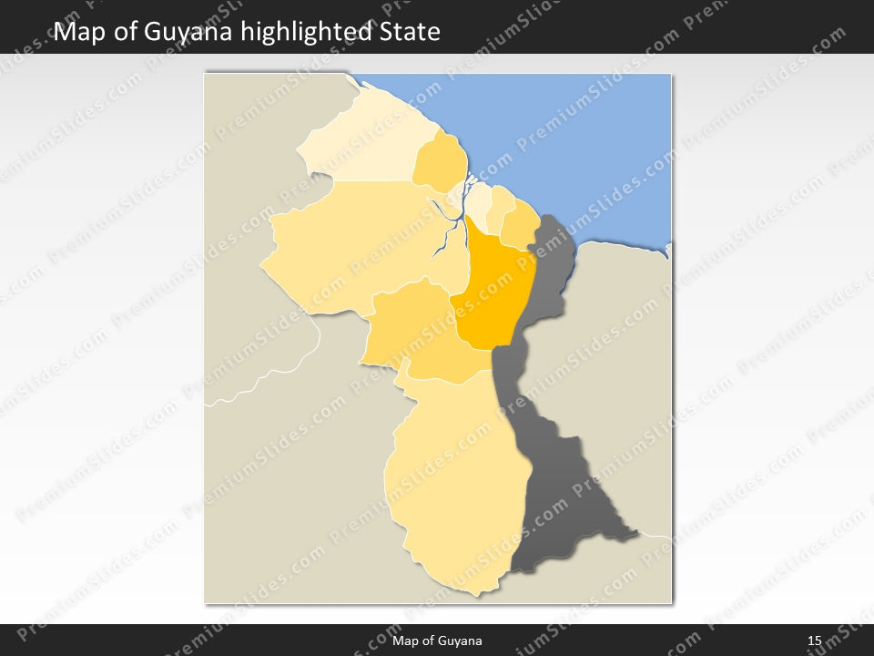 powerpoint map guyana