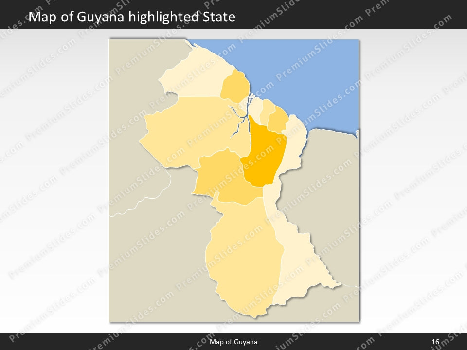 powerpoint map guyana