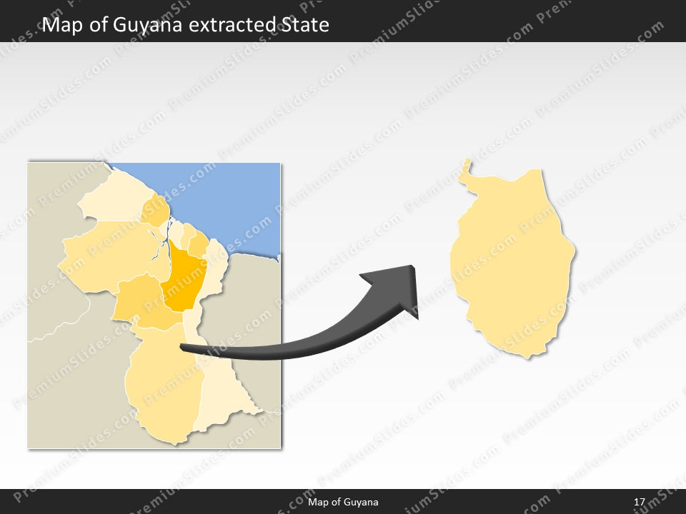 powerpoint map guyana