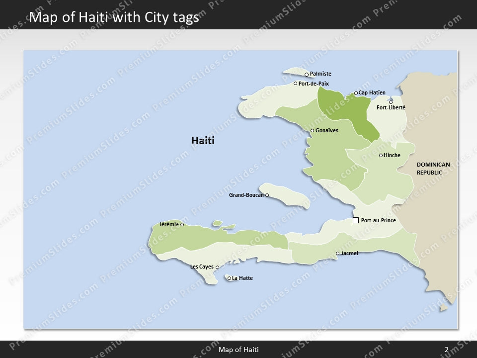 powerpoint map haiti