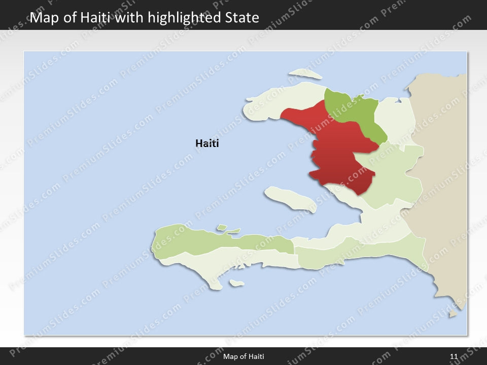 powerpoint map haiti