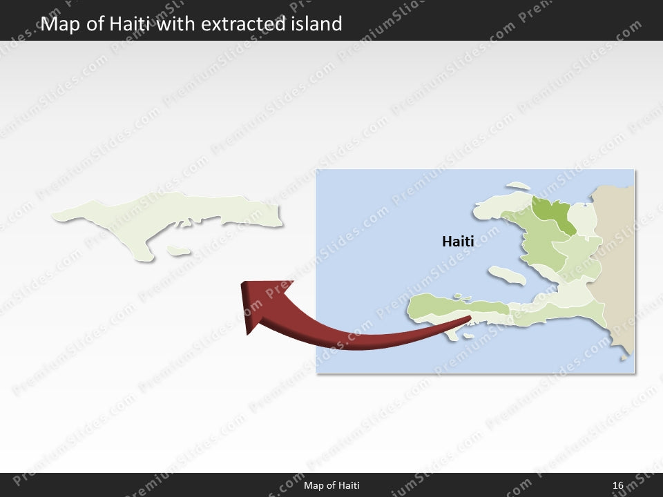 powerpoint map haiti