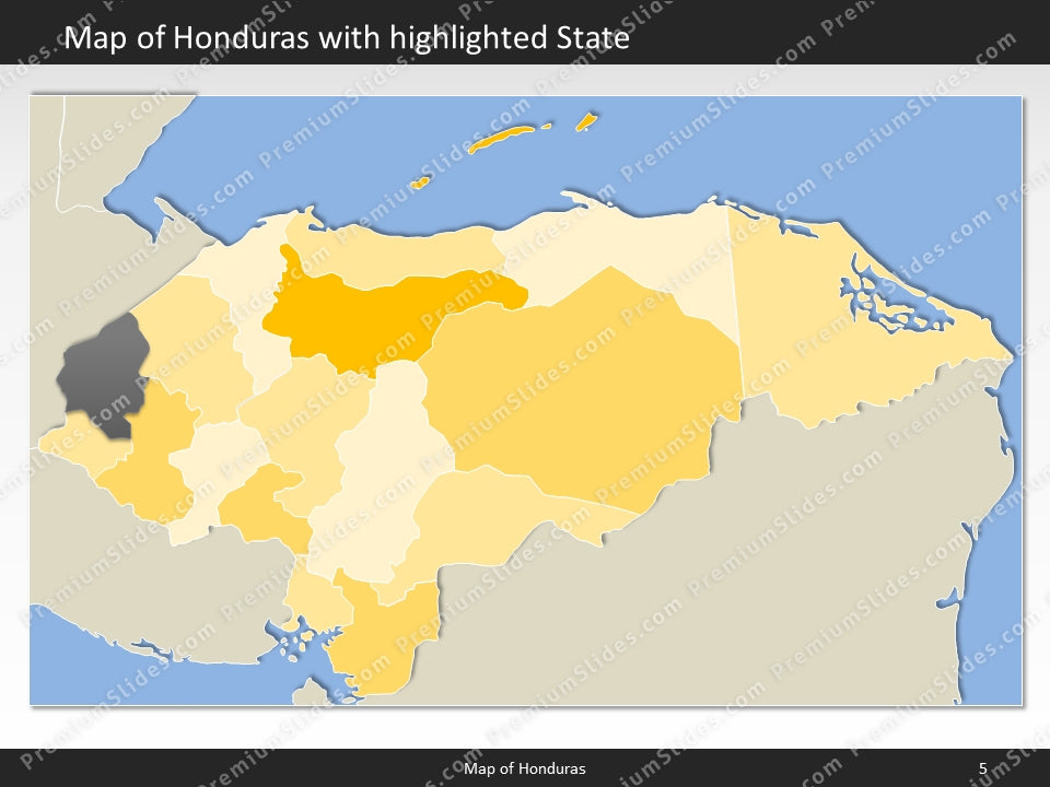 powerpoint map honduras