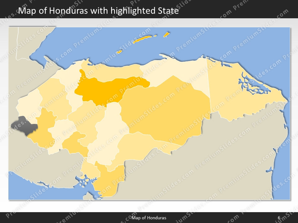 powerpoint map honduras