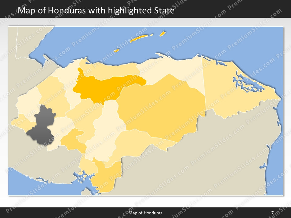 powerpoint map honduras