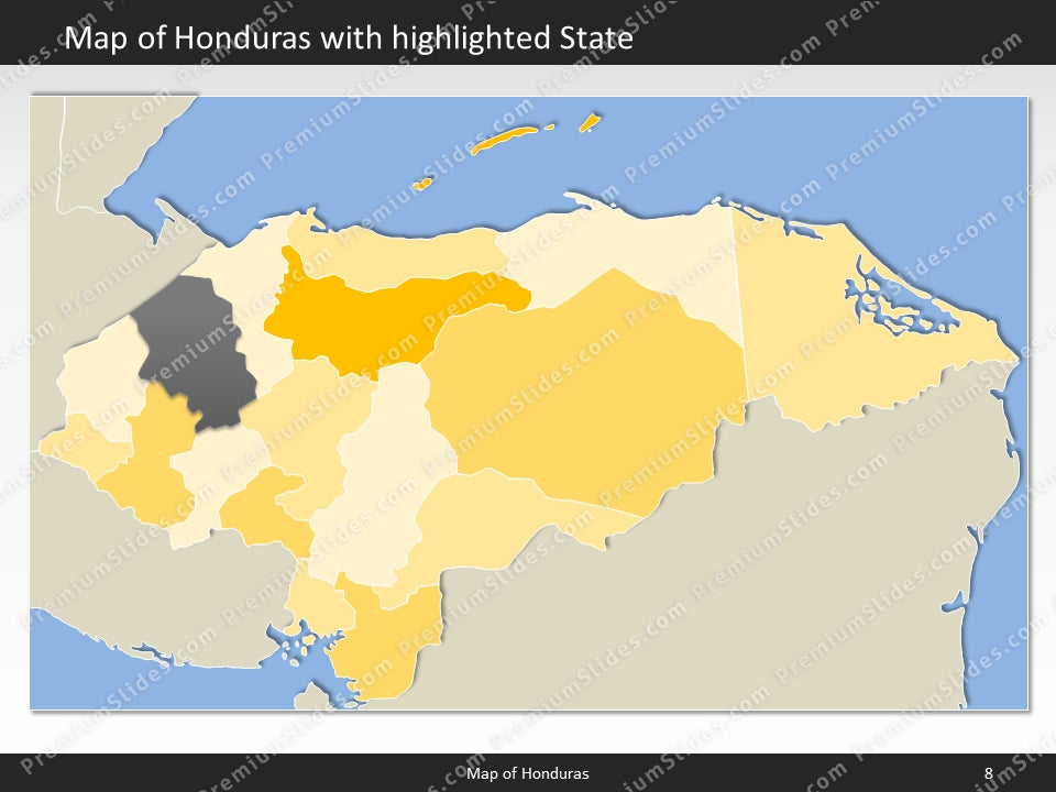 powerpoint map honduras
