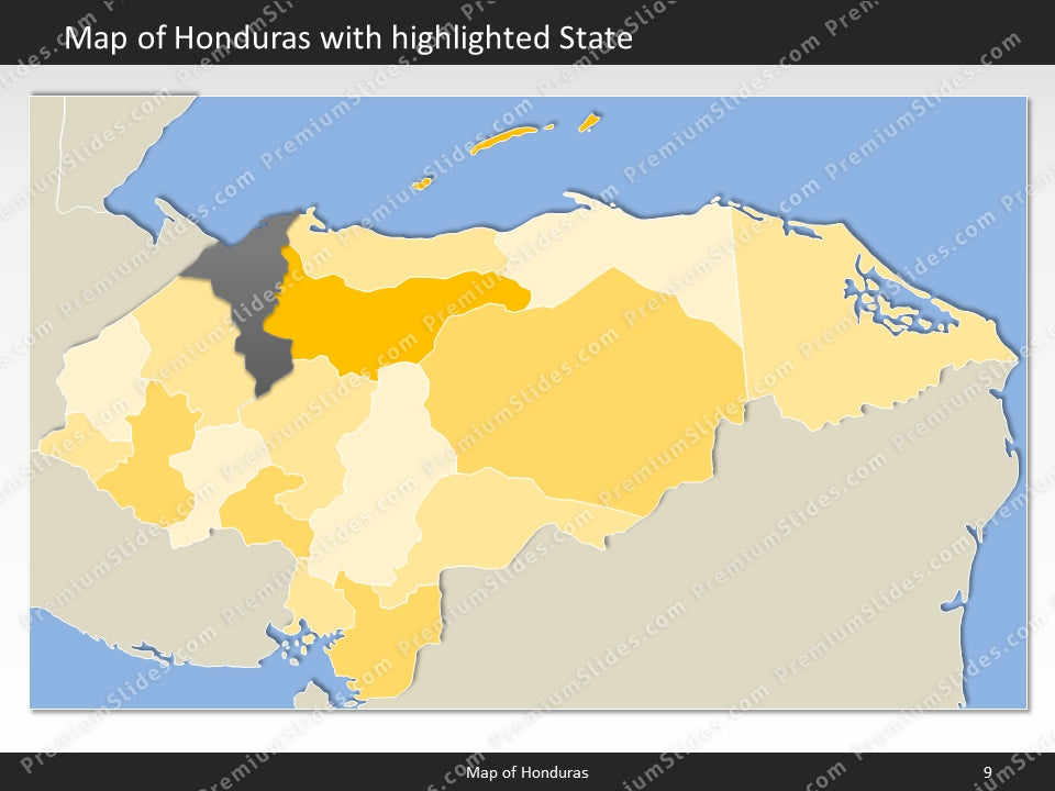 powerpoint map honduras