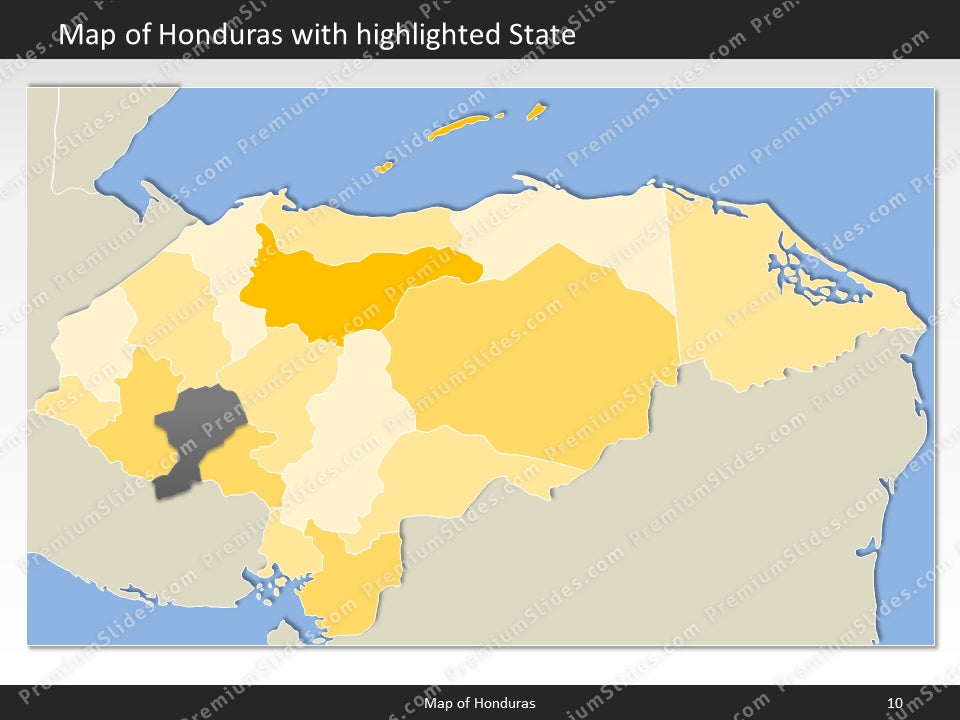 powerpoint map honduras