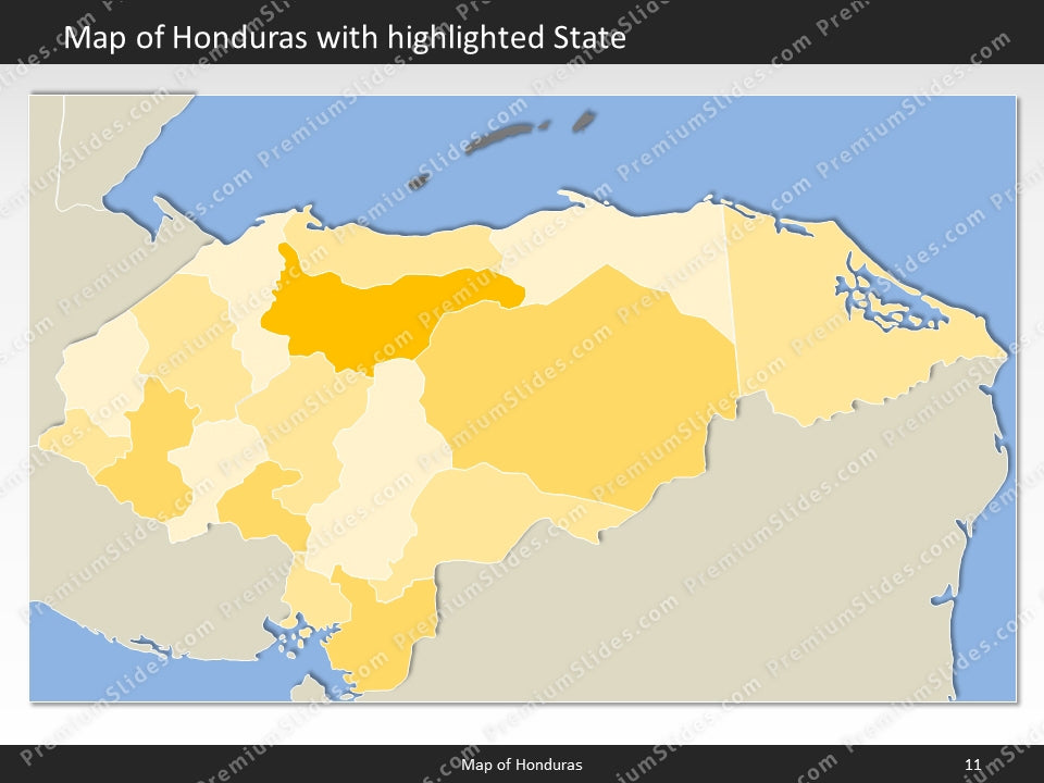 powerpoint map honduras