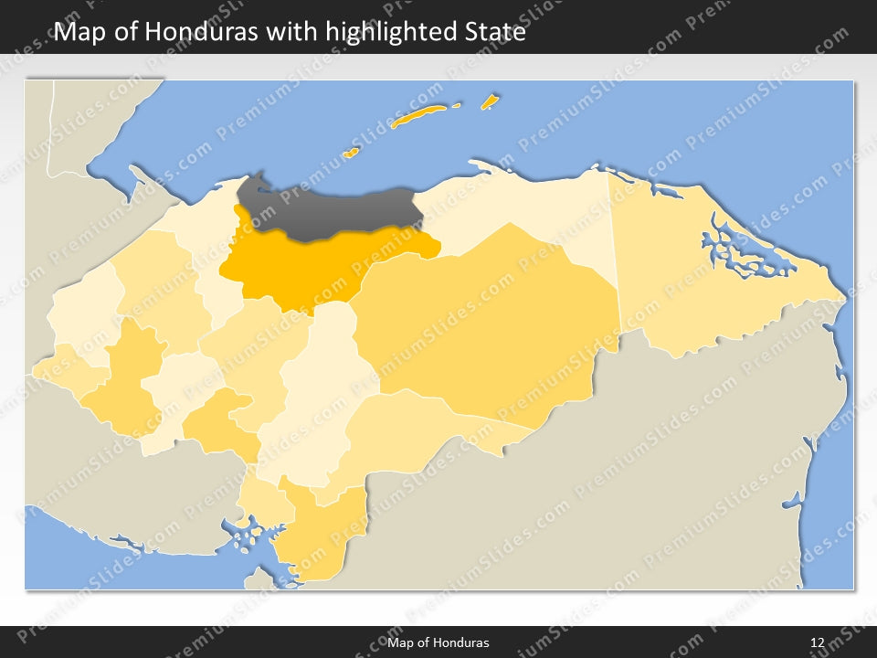 powerpoint map honduras