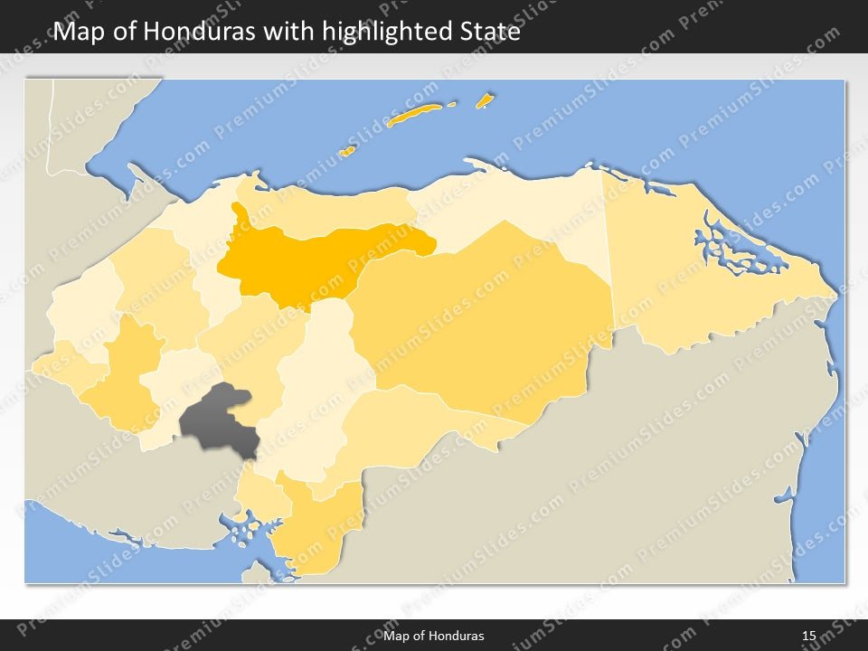 powerpoint map honduras