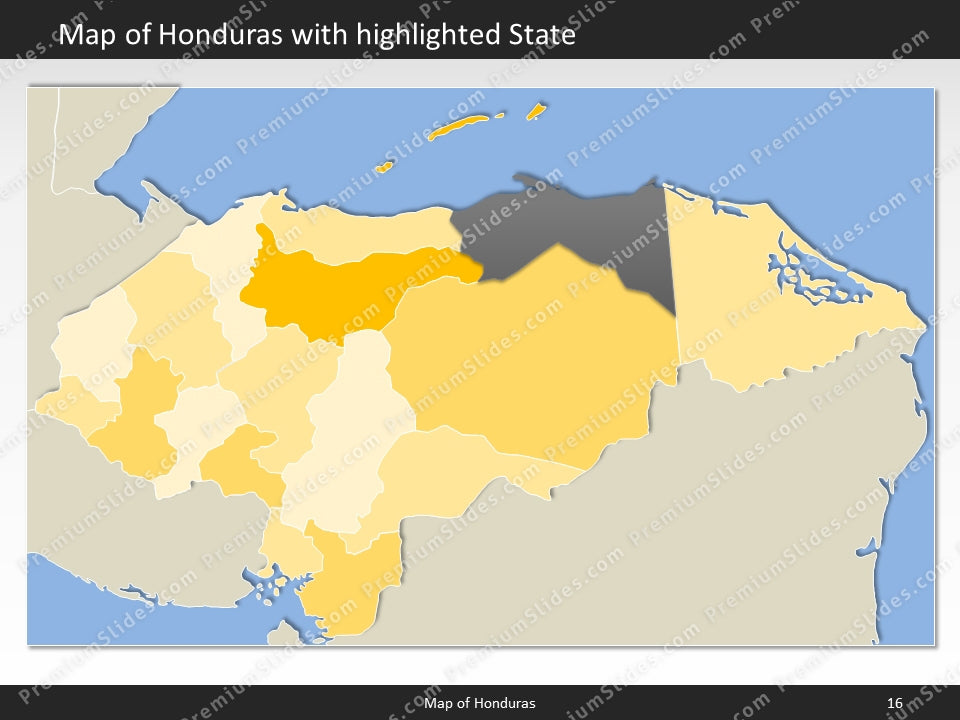 powerpoint map honduras