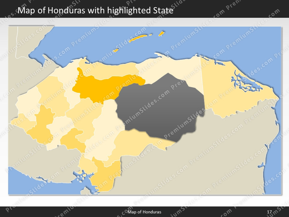 powerpoint map honduras