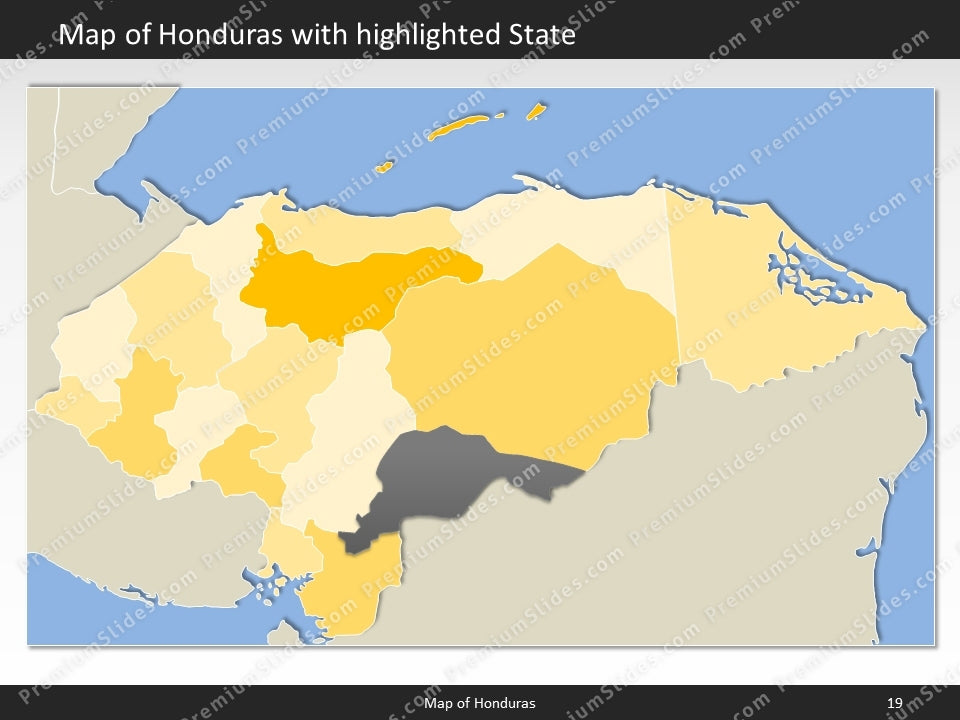 powerpoint map honduras