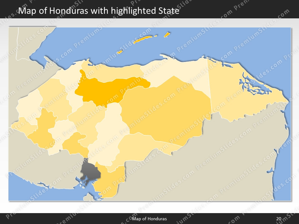 powerpoint map honduras