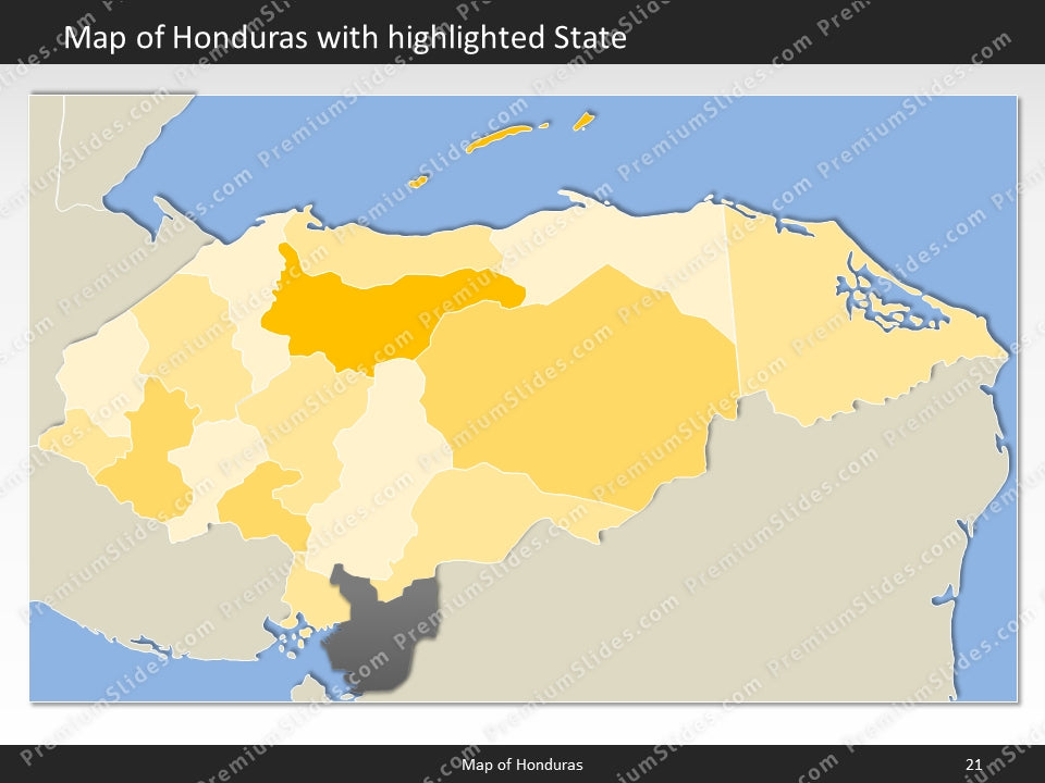 powerpoint map honduras