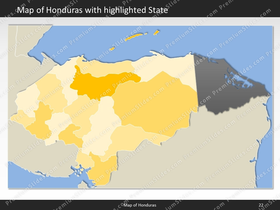 powerpoint map honduras