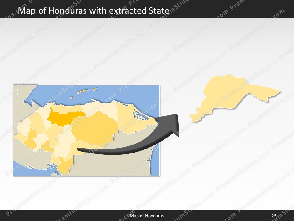 powerpoint map honduras