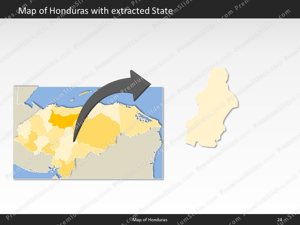 powerpoint map honduras