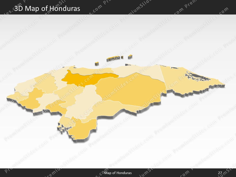 powerpoint map honduras