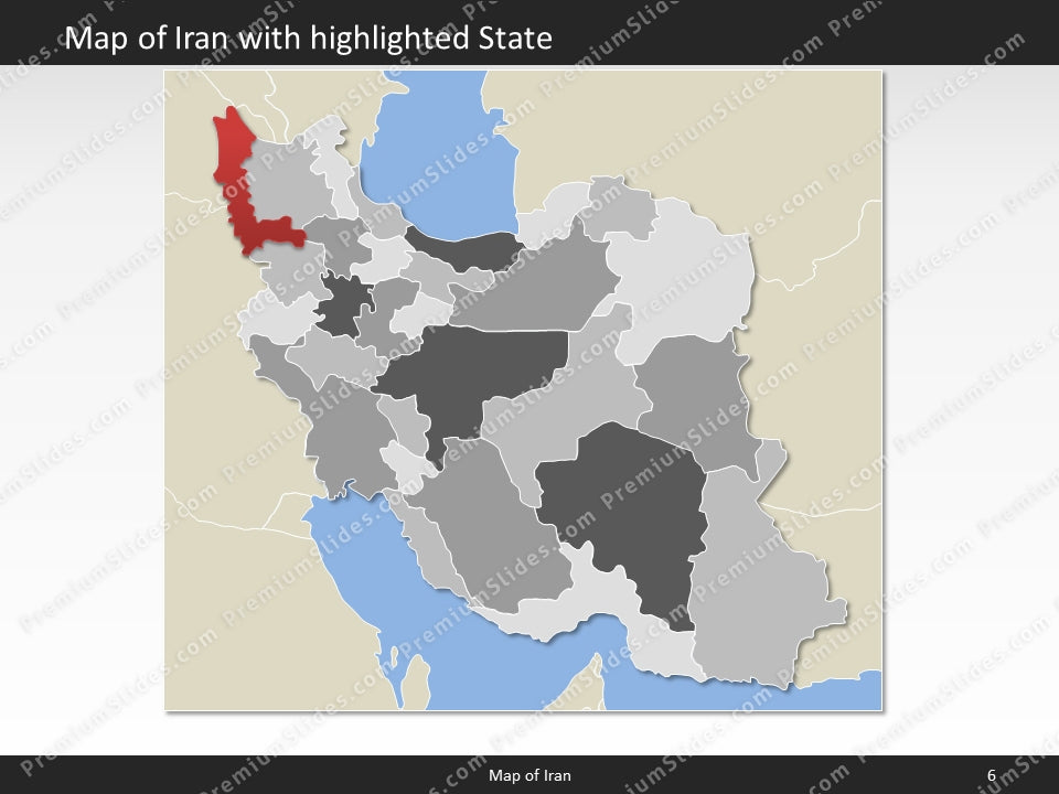 powerpoint map iran