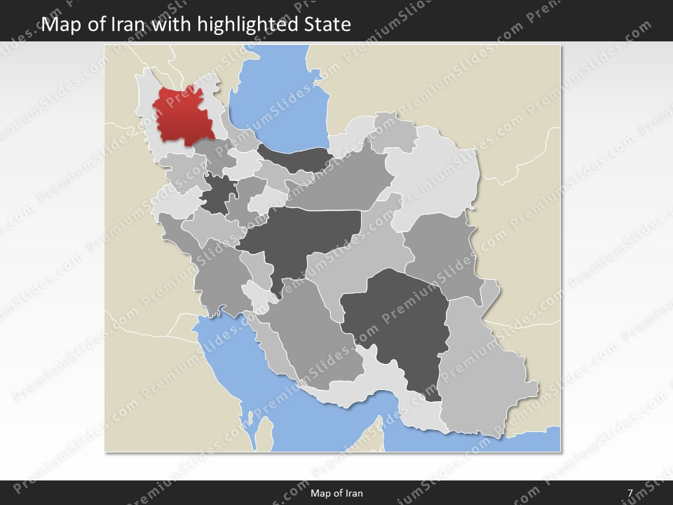 powerpoint map iran