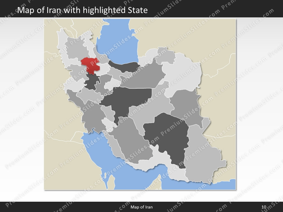 powerpoint map iran