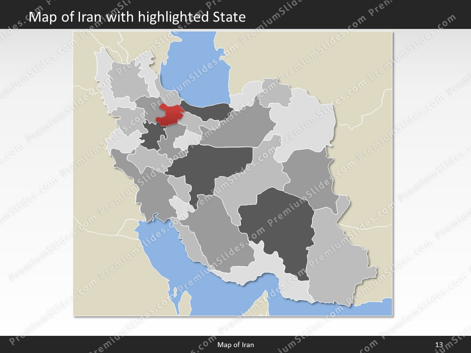 powerpoint map iran