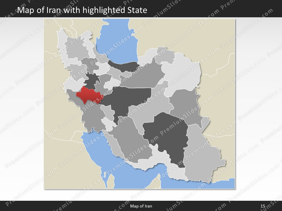 powerpoint map iran