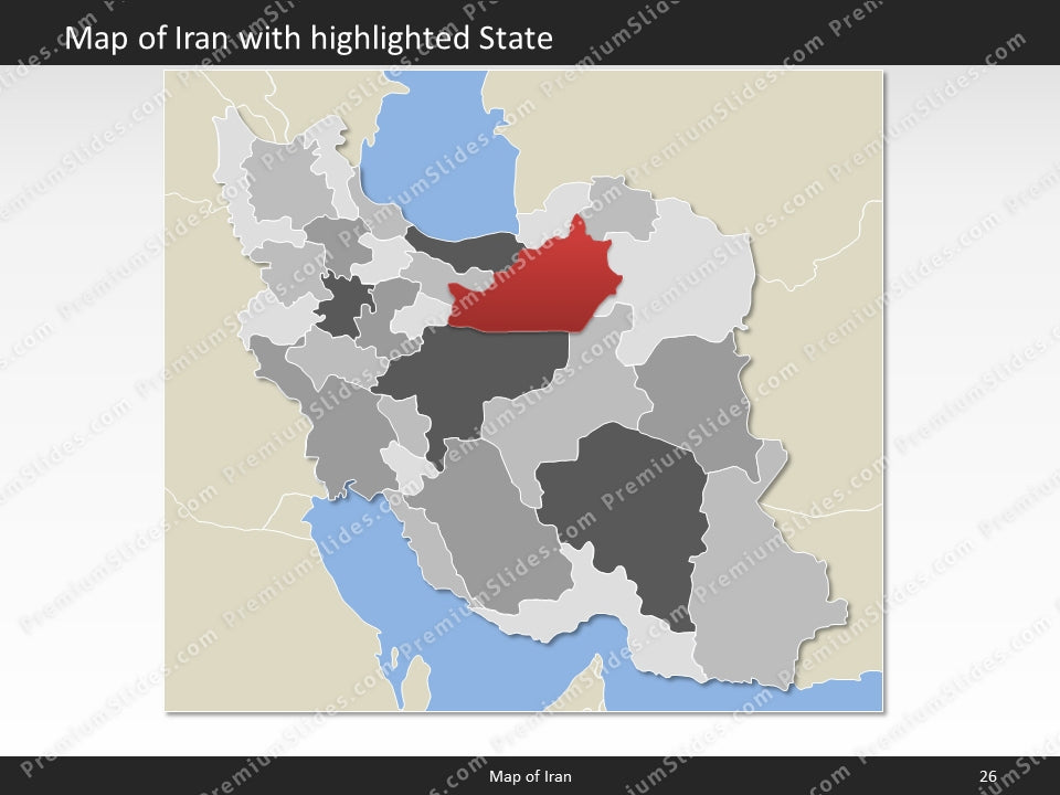 powerpoint map iran