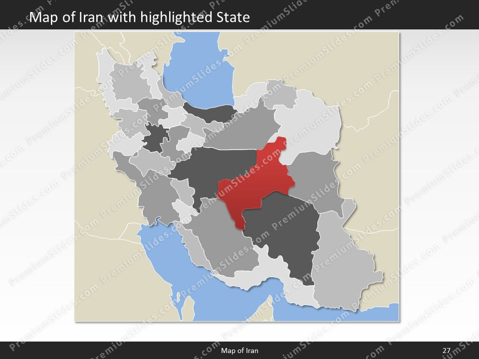powerpoint map iran