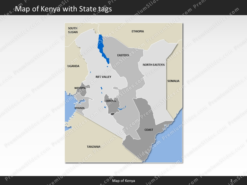 powerpoint map kenya